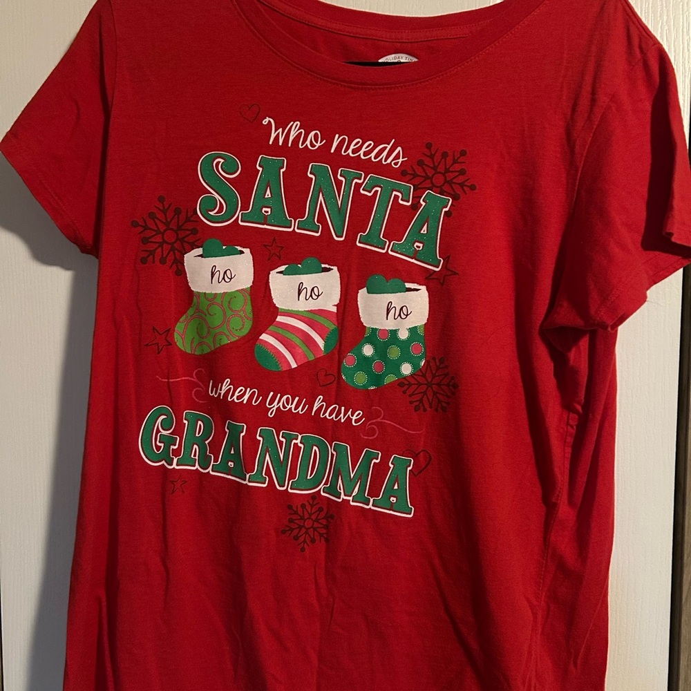 Holiday Time Red Christmas Tee